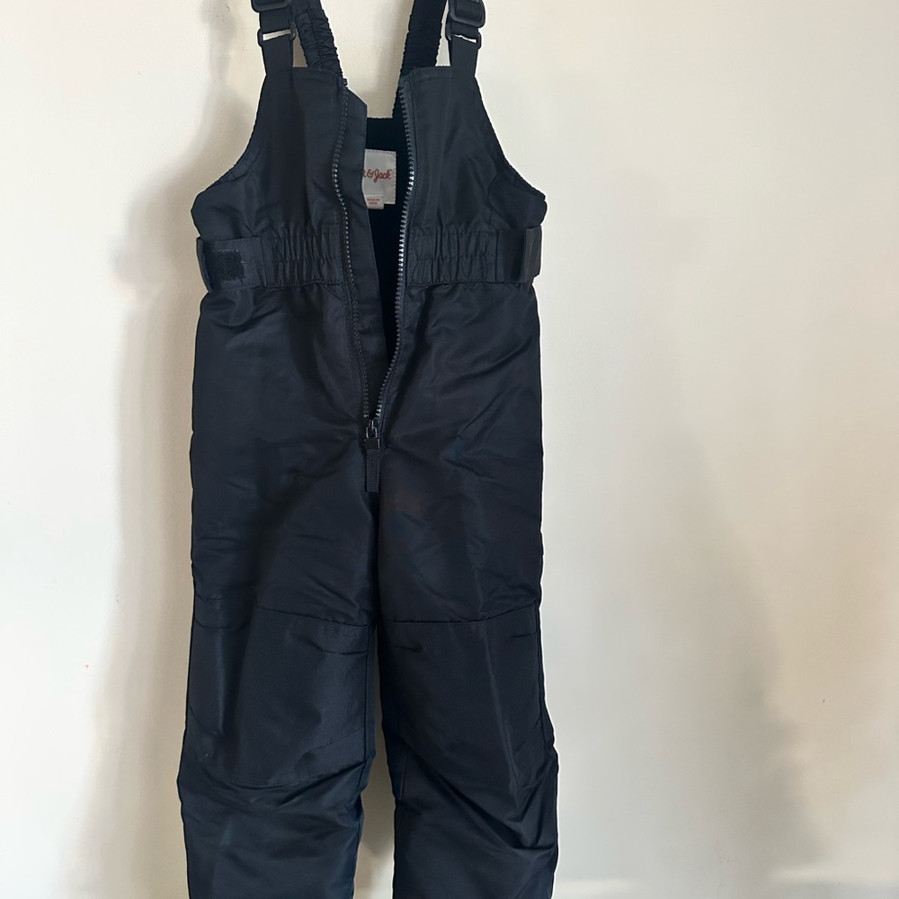 Cat & Jack Black Overalls with Adjustable Straps and Bib Front